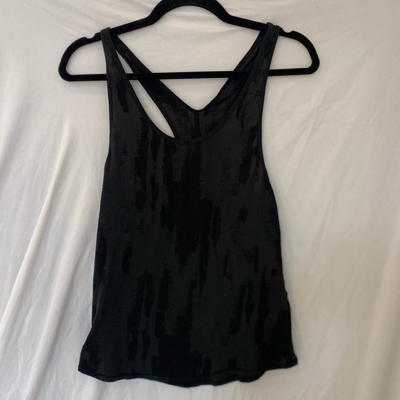 lululemon athletica Tops - Lululemon Racerback black scatter effect  see through